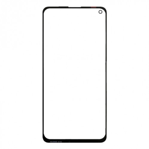 Pour OnePlus 8T Lentille en verre extérieure de l'écran avant (noir) SH319B141-05