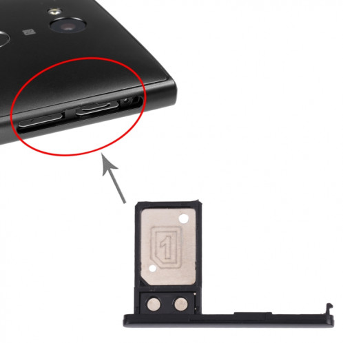 Plateau de carte SIM pour Sony Xperia L2 (Noir) SH481B906-04