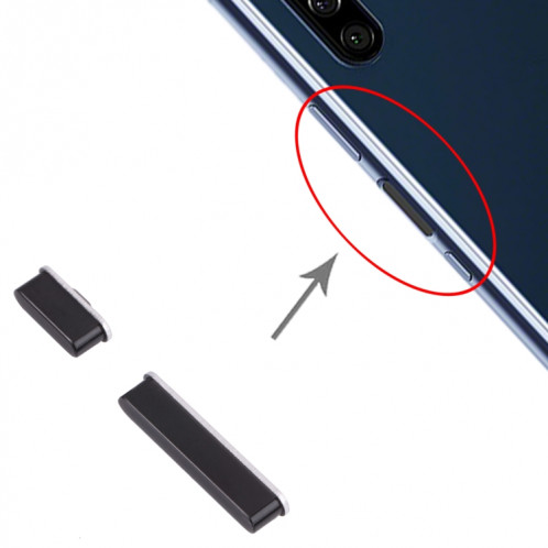Bouton d'alimentation et bouton de contrôle du volume pour Sony Xperia 5 (Noir) SH648B1470-04