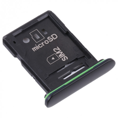 Plateau de carte SIM original + plateau de carte SIM / plateau de carte micro SD pour Sony Xperia 10 III (Noir) SH212B632-04