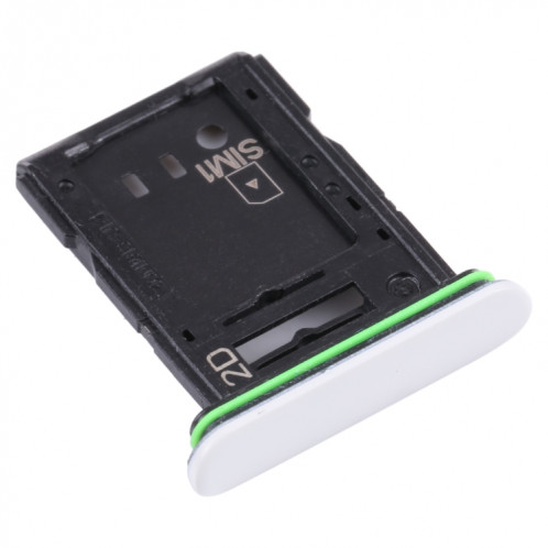Plateau de carte SIM d'origine + plateau de carte SIM / plateau de carte micro SD pour Sony Xperia 10 III (blanc) SH212W695-04