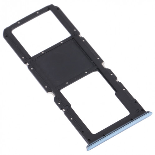 Pour OnePlus Nord N200 5G DE2118 / DE2117 Plateau de carte SIM + Plateau de carte Micro SD (Bleu) SH420L1575-04