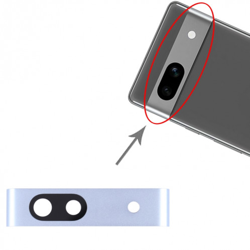 Pour le cache d'objectif d'appareil photo d'origine Google Pixel 7A (bleu) SH518L1180-04