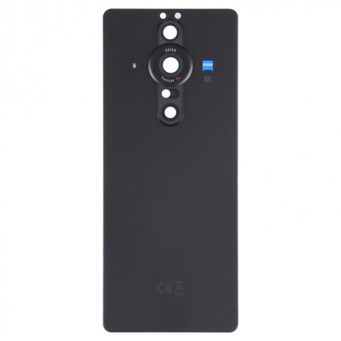 Pour Sony Xperia Pro-I Couvercle arrière de batterie d'origine avec couvercle d'objectif d'appareil photo (noir) SH01BL1299-06