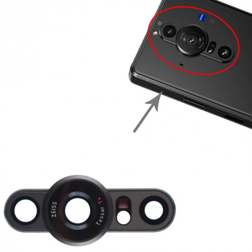 Pour Sony Xperia Pro-I Couvercle d'objectif d'appareil photo d'origine (noir) SH402B1500-04