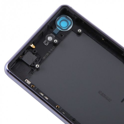 Pour Sony Xperia Ace Couvercle arrière de la batterie d'origine avec couvercle d'objectif d'appareil photo (violet) SH13PL1895-07