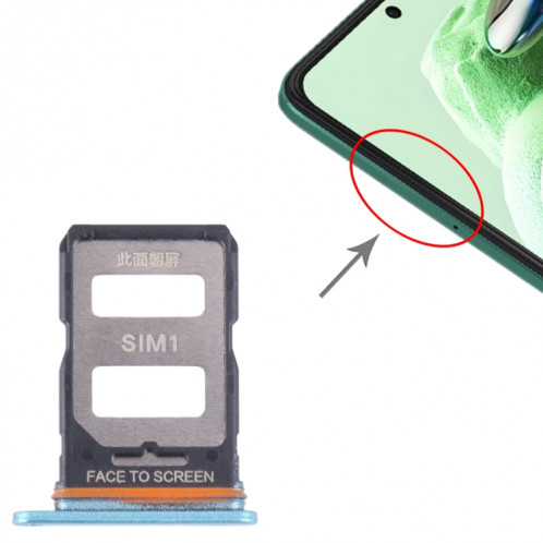 Pour Xiaomi Poco F5 Plateau de carte SIM + Plateau de carte SIM (Bleu) SH375L729-04