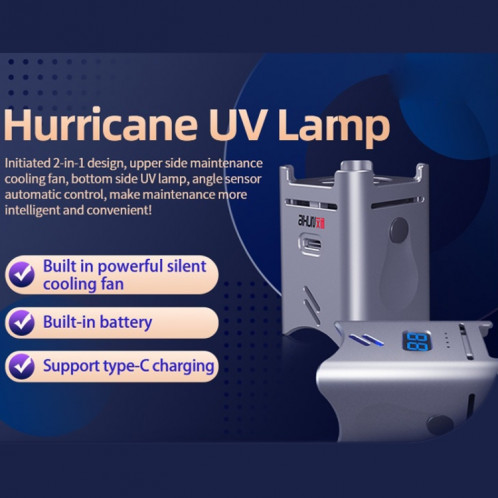 Lampe UV AiXun Hurricane avec ventilateur de refroidissement SH03011933-011