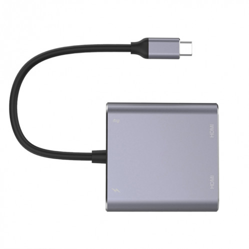 4 en 1 Type-C à Dual HDMI + Adaptateur Hub USB + Type-C SH7284415-05