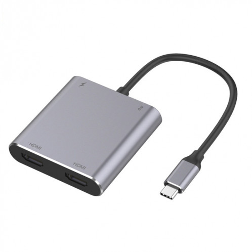 4 en 1 Type-C à Dual HDMI + Adaptateur Hub USB + Type-C SH7284415-05