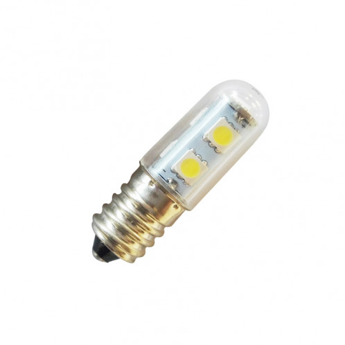 E14 vis lumière LED ampoule de réfrigérateur 1W 220V AC 7 lumière SMD 5050 ampères LED lumière réfrigérateur maison (Warm White) SH201A468-06
