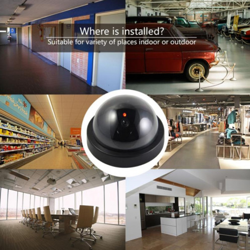 Caméra de sécurité de surveillance du dôme factice LED CCTV infrarouge étanche extérieur SH38171451-08