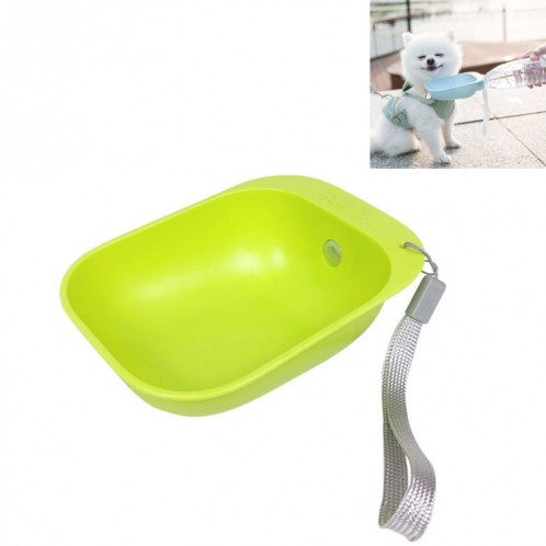 Pet Square abreuvoir Head Cat Portable d'accompagnement Coupe du chien Abreuvoir (vert) SH901D1105-09