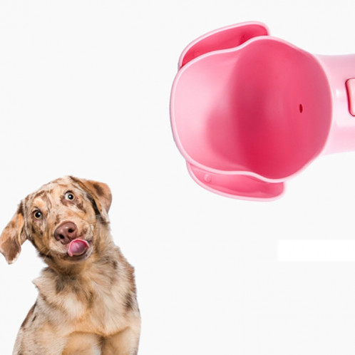 Distributeur d'eau portable extérieur pour chat et chien Fontaine à boire portable, style: petit chien (rose) SH401B1060-05