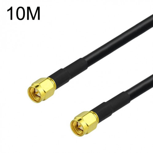 Câble adaptateur coaxial SMA mâle vers SMA mâle RG58, longueur du câble : 10 m. SH9306928-04