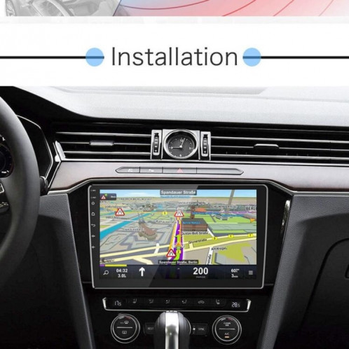 Machine universelle Android Navigation intelligente de voiture de navigation DVD Machine intégrée vidéo d'inversion, taille: 10 pouces 1 + 16G, spécification: caméra standard + 12 lumières SH90221245-016