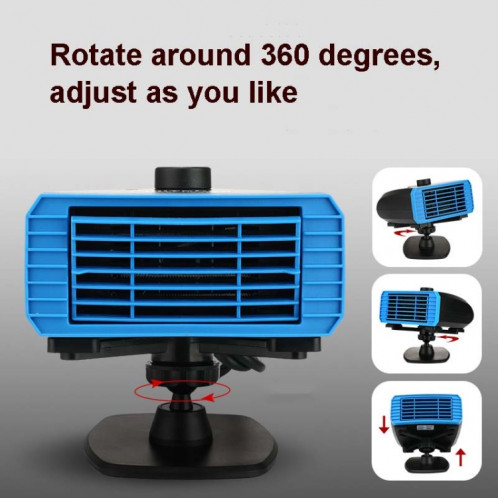 Appareil de chauffage multifonctionnel 12V pour appareil de chauffage de voiture rotatif à 360 degrés, style: modèle de ventouse SH5105901-08