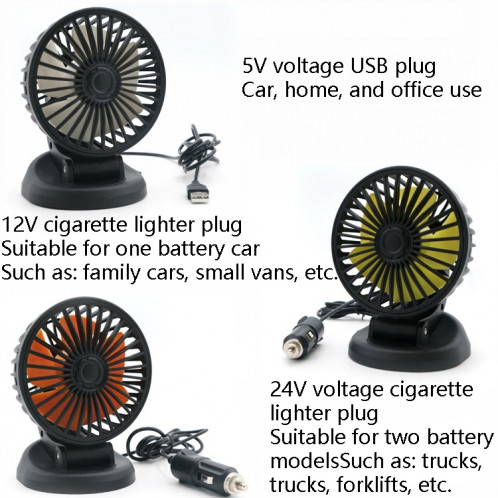 Ventilateur de tête de tremblement de voiture General Ventilateur de voiture F409 (interface USB 5V) SH801A1087-010