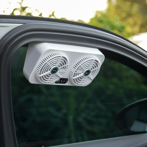USB Interface Car Cooling Device Car Exhaust Air Circulation Exhaust Fan Car Changing Fan(White) SH601A866-011