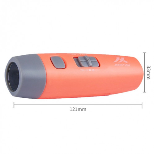 JUNCTION T9 sifflet électronique réglable pour arbitre de sport à haut décibel, sifflet d'entraînement pour animaux de compagnie de sauvetage (orange) SJ301C341-010