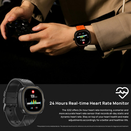 Prêter g32 1,32 pouce de surveillance de la fréquence cardiaque Smart Watch (rose) SL401A1797-07