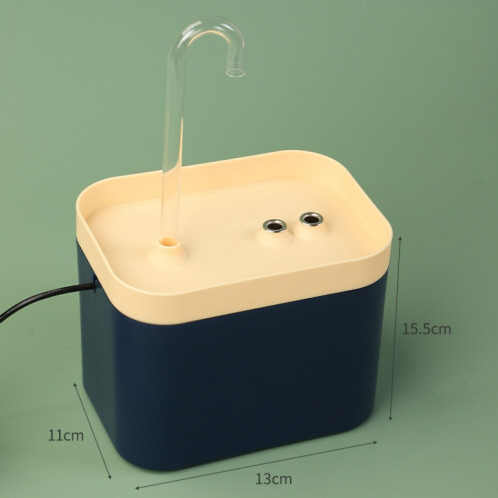 Fontaine à boire à flux de circulation automatique Cat USB anti-séchage (bleu de la mer profonde) SH204B1495-05