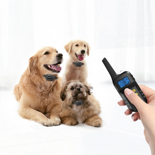 Dispositif de dressage de chien Collier électronique de dressage de chien avec bouchon anti-aboiement automatique, style: pour un chien (jaune) SH801B31-07