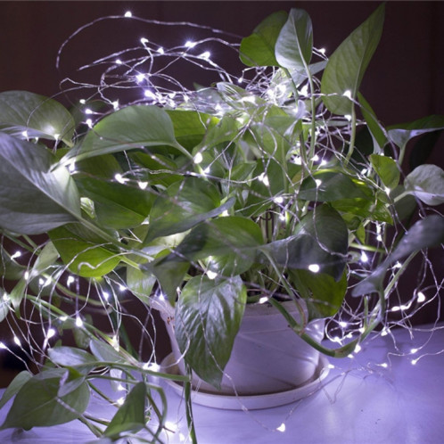 22m 200 LED à énergie solaire maison jardin fil de cuivre chaîne fée lumière extérieure fête de Noël décor bande lampe avec 8 modes (blanc chaud) SH301C1116-07