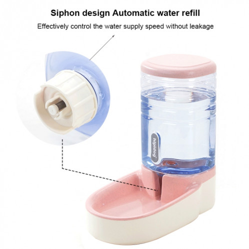 Distributeur d'eau automatique pour chat de seau de stockage de grain de 3,8 L, style: fontaine (rose) SH701C402-09
