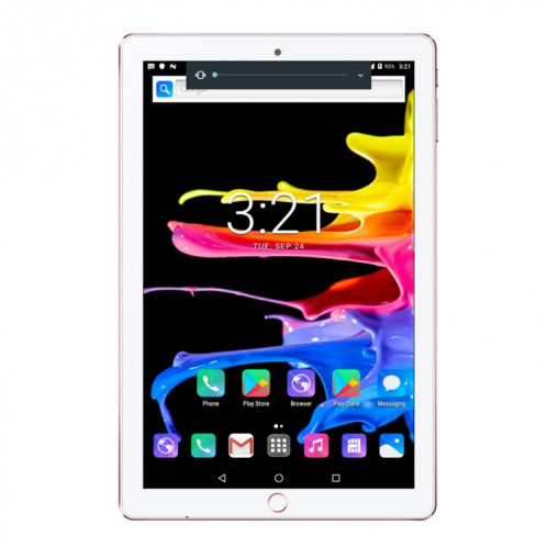 BDF P10 3G Tablet Tablet PC, 10 pouces, 1 Go + 16 Go, Android 5.1, MTK6592 OCTA Core, Support Dual Sim & Bluetooth & WiFi & GPS, Plug UE (Noir) SB721B395-07