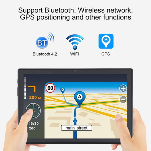 HSD18 4G Appel téléphonique Tablet PC, 10,1 pouces, 3GB + 32GB, Android 8,0 MT6797 Deca-Core, Support Dual Sim / WiFi / Bluetooth / GPS, Plug UE (Bleu) SH660L1229-07