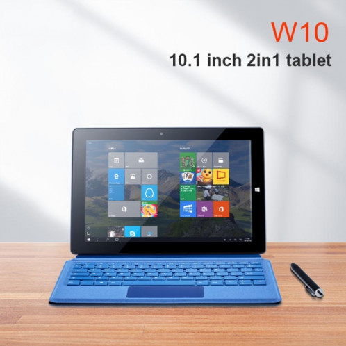 W10 2 sur 1 tablette PC, 10,1 pouces, 6 Go + 64 Go, Système Windows 10, Intel Gemini Lake N4120 Quad Core jusqu'à 2,6 GHz, avec stylo de clavier et stylet, support Double bande WiFi & Bluetooth & TF Carte & HDMI, US SH35111860-014