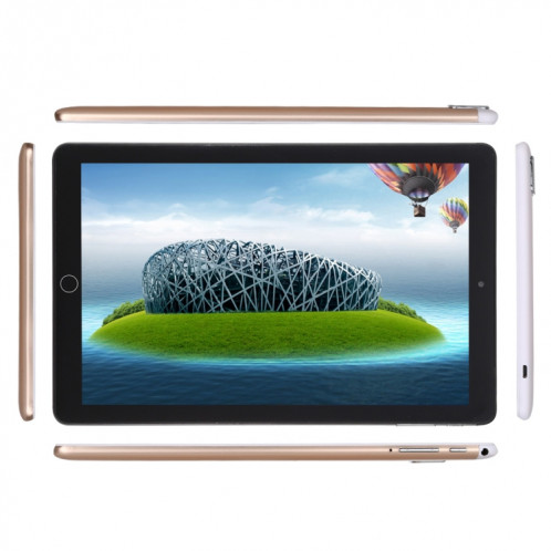 Tablette d'appel téléphonique 4G, 10,1 pouces, 2 Go + 32 Go, Android 7.0 MTK6753 Octa Core 1,3 GHz, double SIM, prise en charge GPS, OTG, WiFi, Bluetooth (noir) SH812B1591-012
