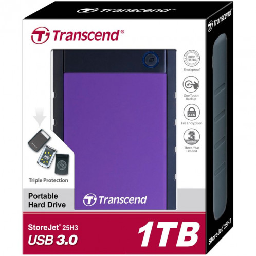 Transcend StoreJet 25H3 2,5 1TB USB 3.1 Gen. 1 514689-05