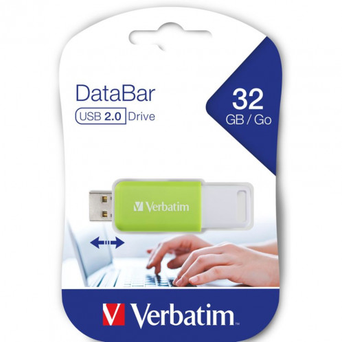 Verbatim DataBar USB 2.0 32GB vert 49454 739650-06