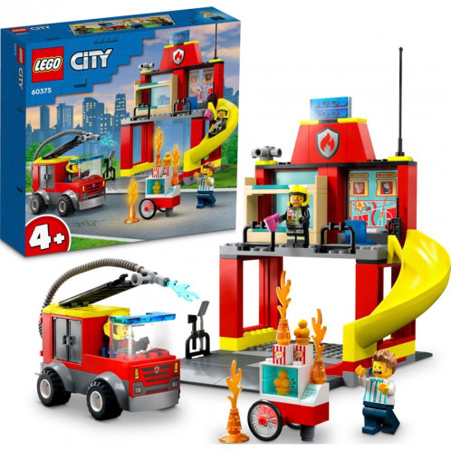 LEGO City 60375 Caserne & Camion des pompiers 793361-06