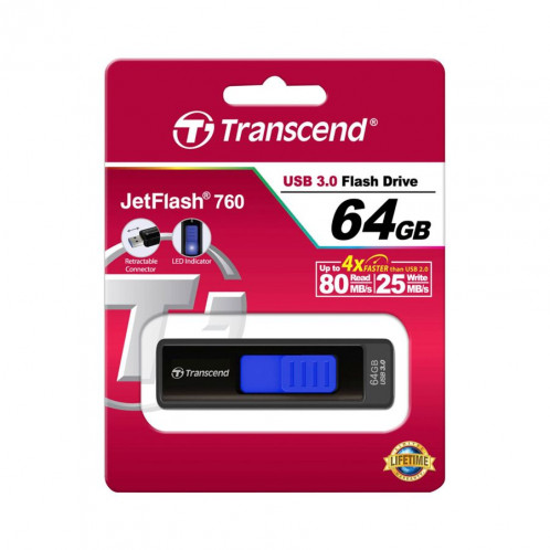 Transcend JetFlash 760 64GB USB 3.1 Gén. 1 679658-03