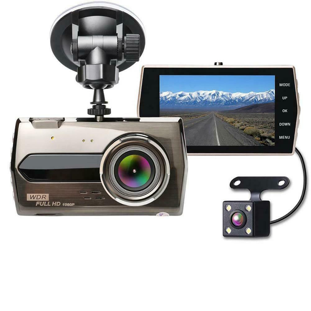 Caméra de tableau de bord pour voiture, écran Hd de 4.0 pouces, objectif  grand angle 6E, Vision nocturne 1080p, enregistreur de conduite pour  véhicule