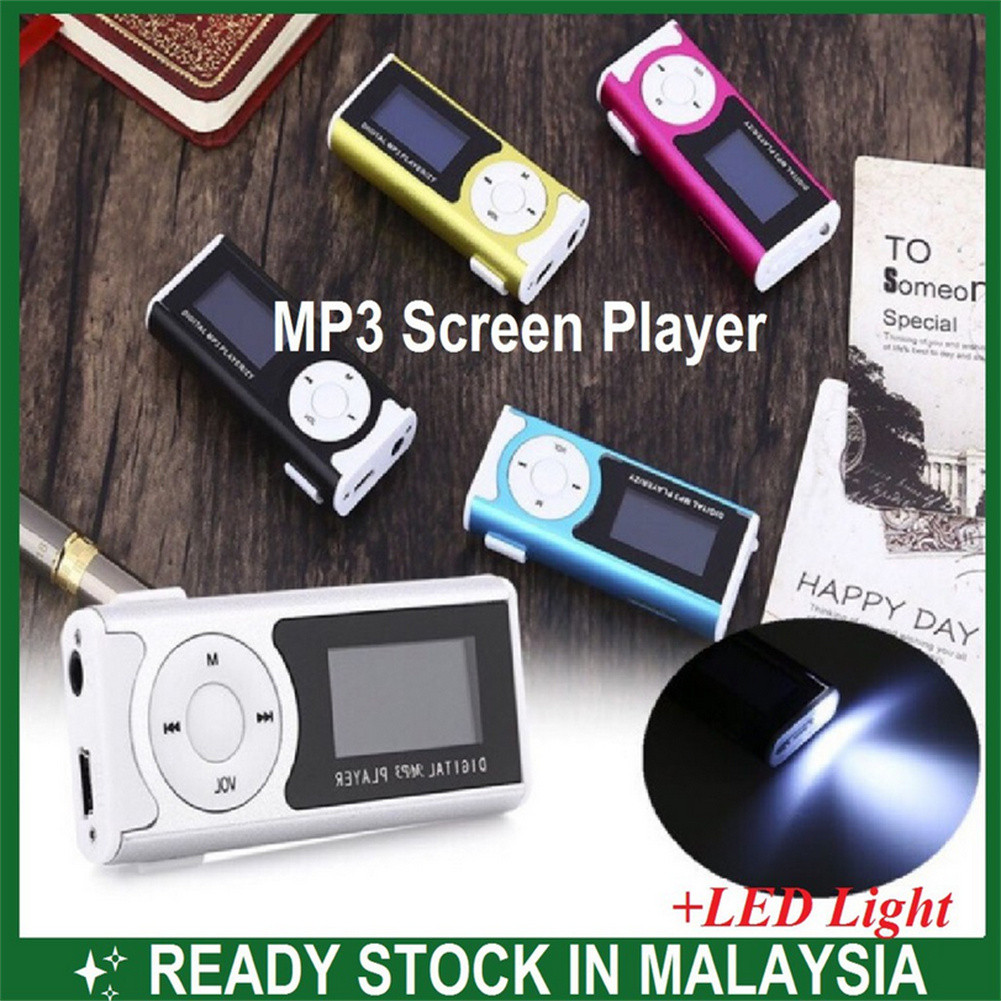 Mini-clip USB lecteur MP3 de musique 1 à 8 Go, SD, TF (jaune)