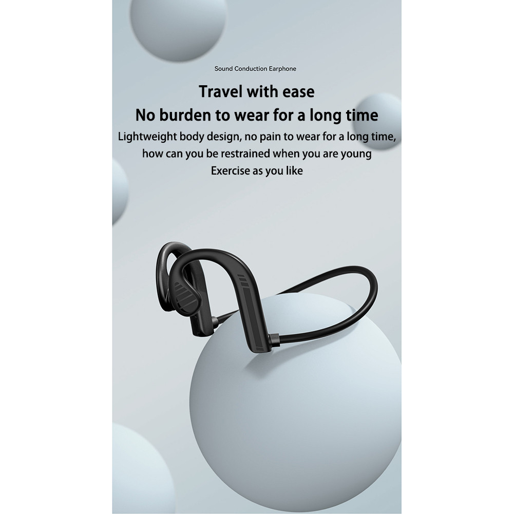 Écouteurs sans fil Bluetooth 5.2 à Conduction osseuse réelle