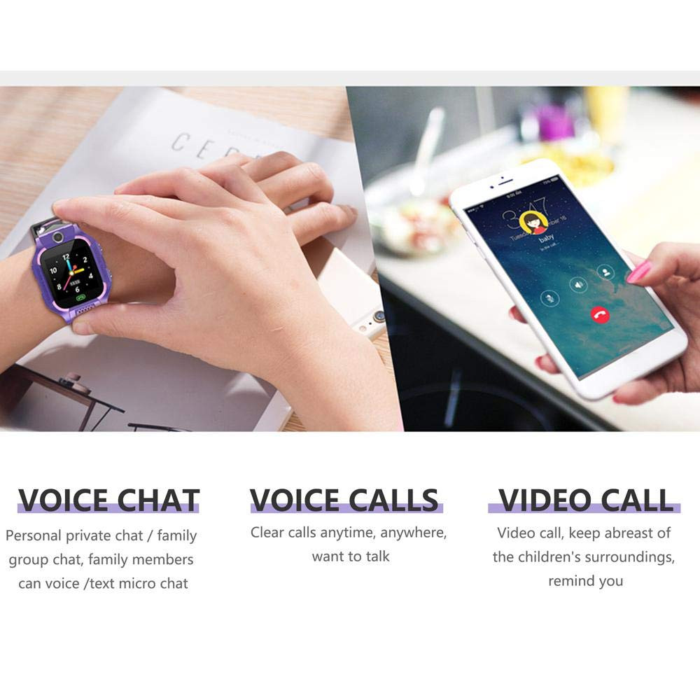 Smartwatch pour enfant anti-perte - GPS - Appel SOS - Téléphone