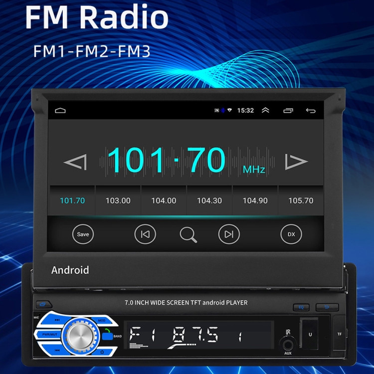 HD 7 pouces simple Din voiture lecteur Android Navigation GPS