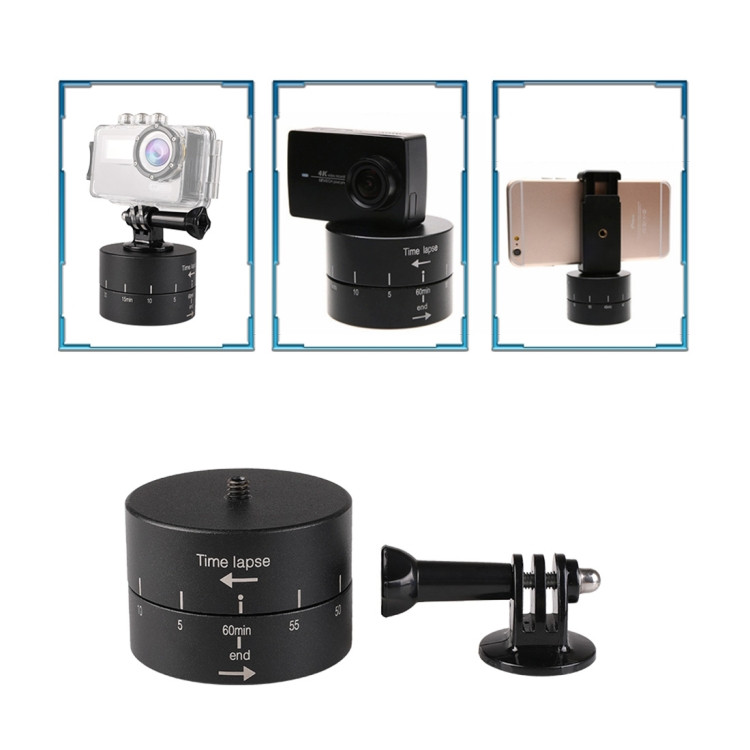Wewoo - Trépied Support de caméra à rotation automatique à 360 degrés pour  GoPro (noir) - Trépied et fixation photo vidéo - Rue du Commerce