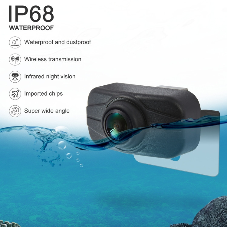 PZ719 voiture 5 pouces 1080P HD Signal numérique sans fil Inverser Image  Caméra Vue arrière