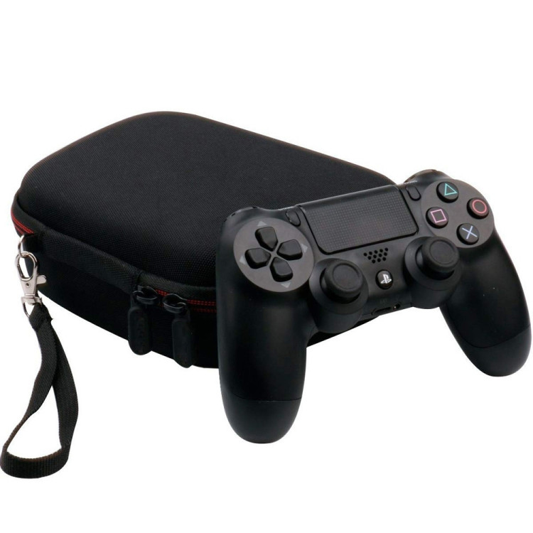 Housse de rangement en nylon pour manette de jeu Bluetooth sans fil Housse  antichoc pour contrôleur PS4 (noir)