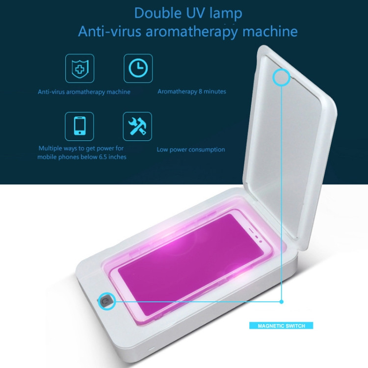 Multifonctionnel téléphone portable masque facial désinfection UV
