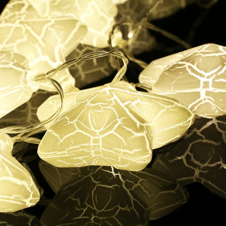 Guirlande LED 3m étoile fissurée prise USB romantique chaîne vacances  lumière, 20 LEDs adolescente Style chaleureuse fée lampe décorative pour  Noël