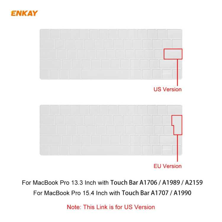 ENKAY pour MacBook Air 13,3 pouces (version américaine) 4 en 1 étui de  protection en