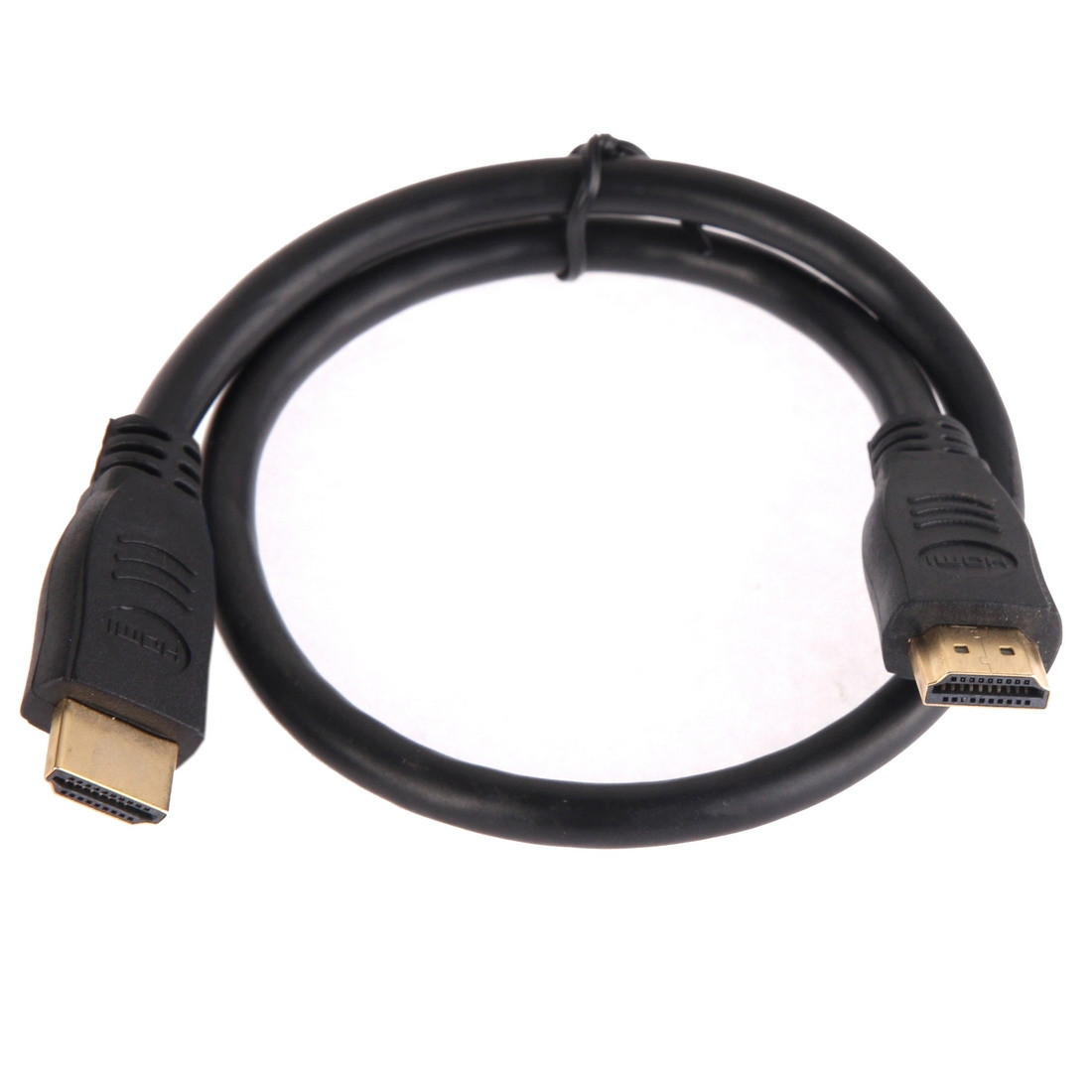 Câble HDMI 19 broches mâle vers HDMI 19 broches mâle de 50 cm Version 1.3  Prise en charge HD TV / Xbox 360 / PS3 etc. (Noir + Plaqué Or)