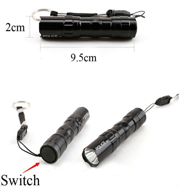 Mini lampe de poche porte-clés haute luminosité 650 lm EDC, 11